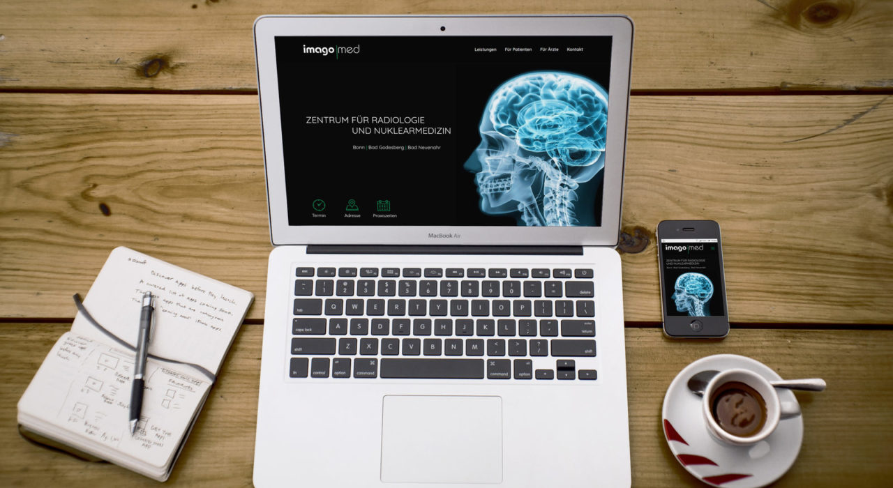 Wordpress Homepage Radiologie | Mockup Imago